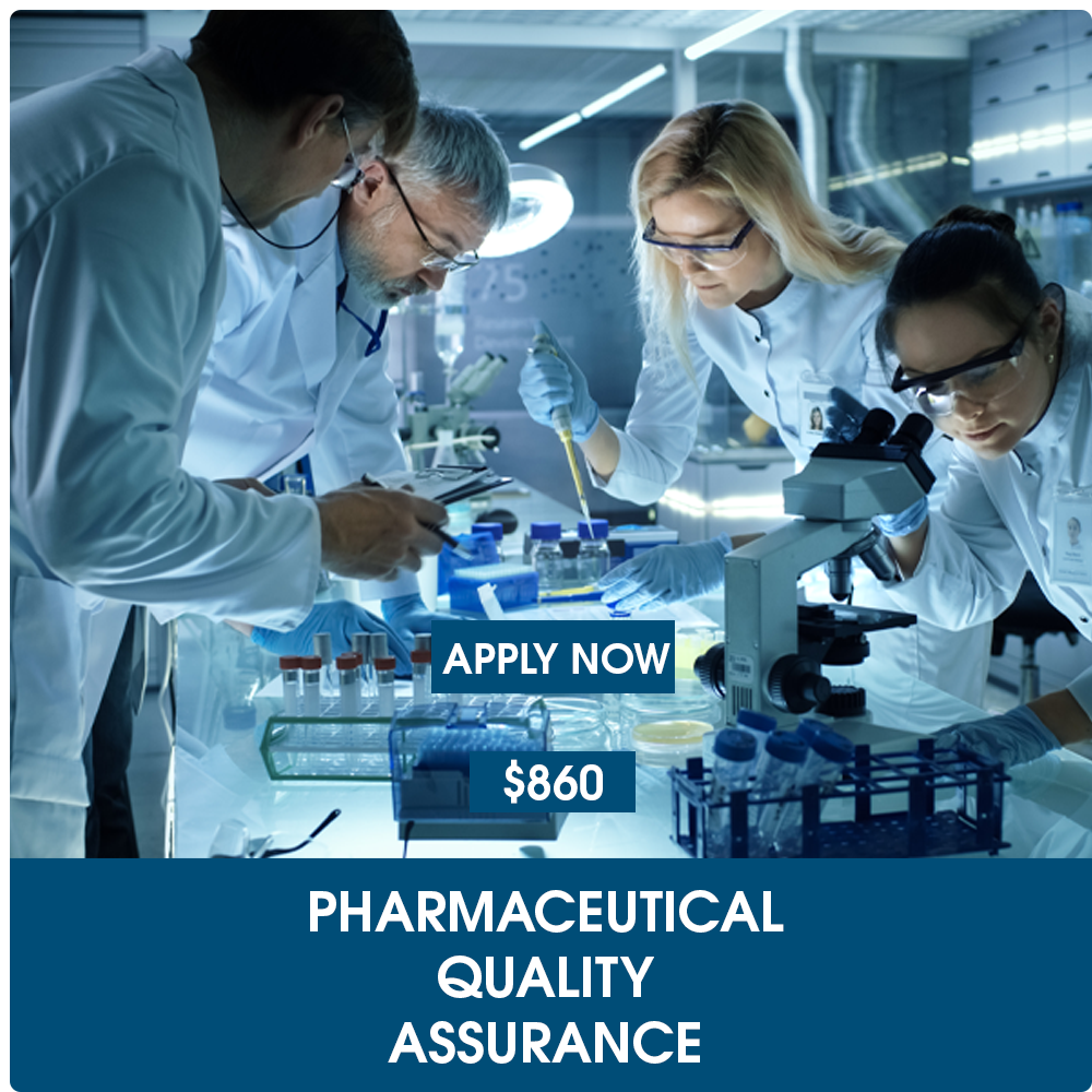 Pharmaceutical Quality Assurance Certificate Webinar - Nacpt